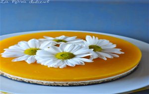 Tarta De Queso Con Gelatina De Mango Y Sorteo Tercer Aniversario