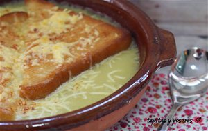 Sopa De Cebolla Gratinada.
