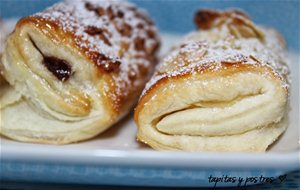 Napolitanas De Crema Y Chocolate
