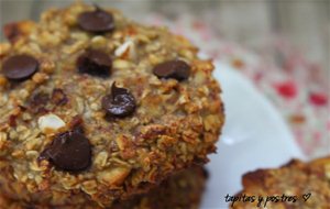 Galletas De Avena, Plátano Y Chocolate.
