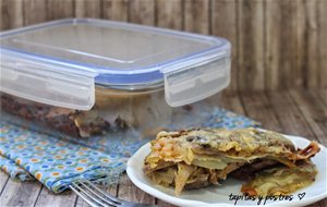 Pastel De Patata Y Berenjena.
