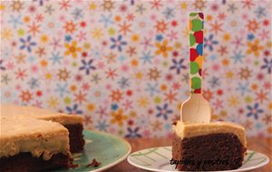 Brownie Con Mousse De Turrón.
