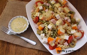 Ensalada Tricolor De Pasta.
