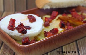 Patatas Con Huevo Y Chorizo (de Dieta).
