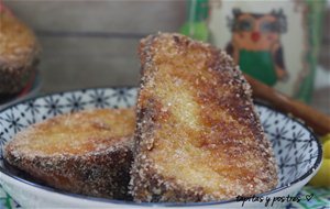 Torrijas De Bizcocho.
