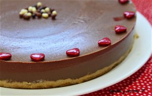 Tarta De Cuajada Y Chocolate Negro.
