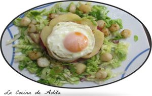 Ensalada Con Vieiras Y Huevo A La Plancha
