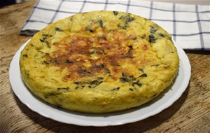 Tortilla De Patatas Con Trompetas De La Muerte
