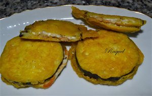 Berenjenas Rebozadas Rellenas De Nueces Y Queso
