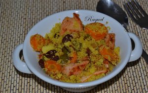 Cous Cous De Verduras Y Pavo Adobado 
