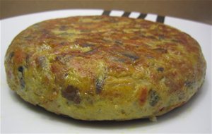 Tortilla De Champiñones, Con Puerro Y Zanahoria
