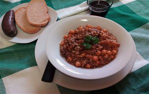 Arroz Con Garbanzos Y Morcilla
