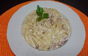 Espaguetis A La Carbonara
