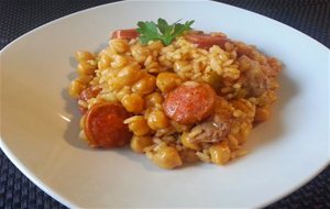 Arroz Con Garbanzos Y Chorizo
