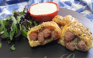 Rollitos De Hojaldre Con Salchichas
