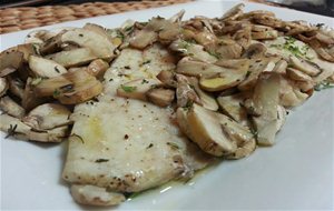 Dorada Con Champiñones En Microondas
