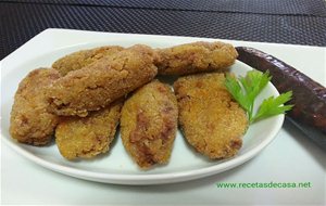 Croquetas De Garbanzos Y Morcilla
