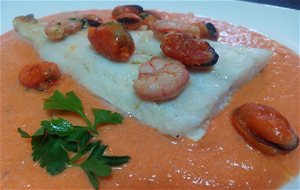 Bacalao Al Horno Con Crema De Zanahorias
