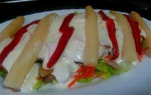 Ensalada Fría De Champiñones Y Roquefort
