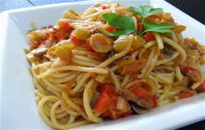 Espaguetis Fáciles Con Verduras

