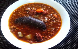 Lentejas Con Chorizo Y Morcilla Fácil
