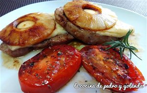 Lomo De Cerdo Con Piña Y Queso Al Pedro Ximénez
