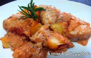 Solomillo De Pavo Con Salsa De Almendras
