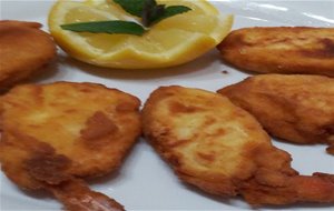 Langostinos Con Bechamel Rebozados