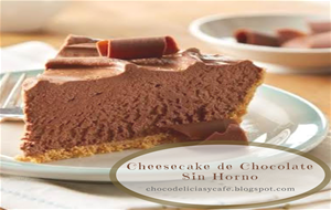 Cheesecake De Chocolate Sin Horno
