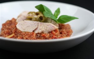 Pechuga De Pavo Al Horno Con Quinoa Alla Puttanesca
