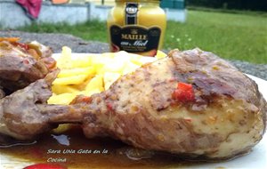 Pollo Guisado A La Mostaza Con Miel Y Especias
