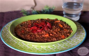 Lentejas Con Verduras.
