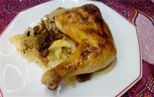 Pollo Asado Con Aroma De Curry, Patatas Y Verduras
