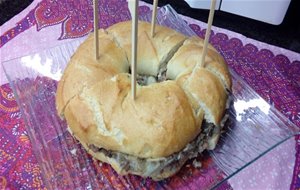 Rosca De Coliflor Con Embutido
