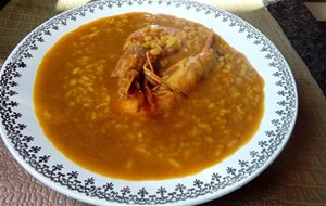 Arroz Caldoso De Gambones Y Alcachofas
