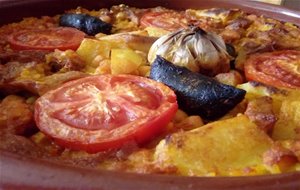 Arroz Al Horno En Crudo (con Secreto Y Morcillas Oreadas)
