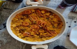 Arroz Con Emperador, Gamba Arrocera Y Ajetes
