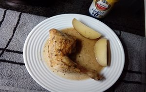 Pollo A La Radler Con Patatas Asadas
