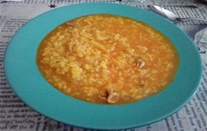 Arroz Caldoso De Coliflor, Bacalao Y Calamares
