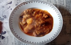 Guisado De Cuello De Cordero Con Patatas
