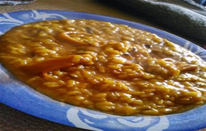 Arroz Meloso De Calamar, Puerro Y Alcachofa
