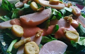 Ensalada De Espinacas Tiernas Con Vinagreta De Fresones Y Miel
