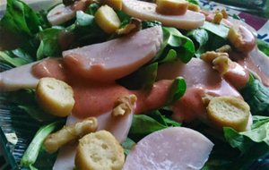 Ensalada De Espinacas Tiernas Con Vinagreta De Fresones Y Miel
