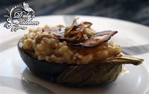 Risotto De Berenjena Con Miel
