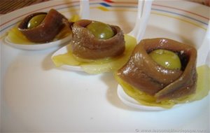 Bocaditos De Anchoa Y Patata Confitada