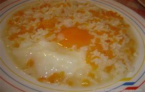 Arroz Con Calabaza Y Huevo Escalfado			