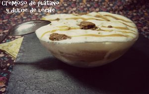 Cremoso De Plátano Y Dulce De Leche
