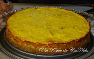 Pastel De Zanahoria, Puerro Y Champiñones Con Cobertura De Queso
