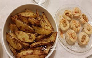 Patatas Gajo Y Espirales Con Crema De Salmón
