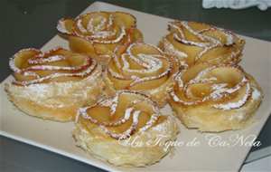 Rosas De Manzana Y Hojaldre
